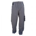 Men’s Heavy-Duty Grey Industrial Cargo Work Trousers