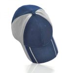 Professional Navy & Gray Mesh Athletic Baseball Cap