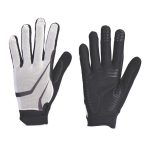 Professional White & Black Full-Finger Padded Cycling & Athletic Gloves