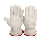 Professional Full-Grain Leather Driver & Utility Work Gloves