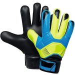 Pro-Match Neon Yellow, Aqua Blue & Black Goalkeeper Gloves