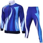 Blue & White Sublimated Soccer Track Suit