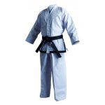 Premium Ribbed-Texture Taekwondo Uniform (Dobok) with Black Trim