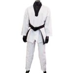 Black V-Neck Collar Master Taekwondo Uniform (Dobok)