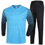 Pro-Match Sky Blue & Black Padded Goalkeeper Jersey & Pants Set